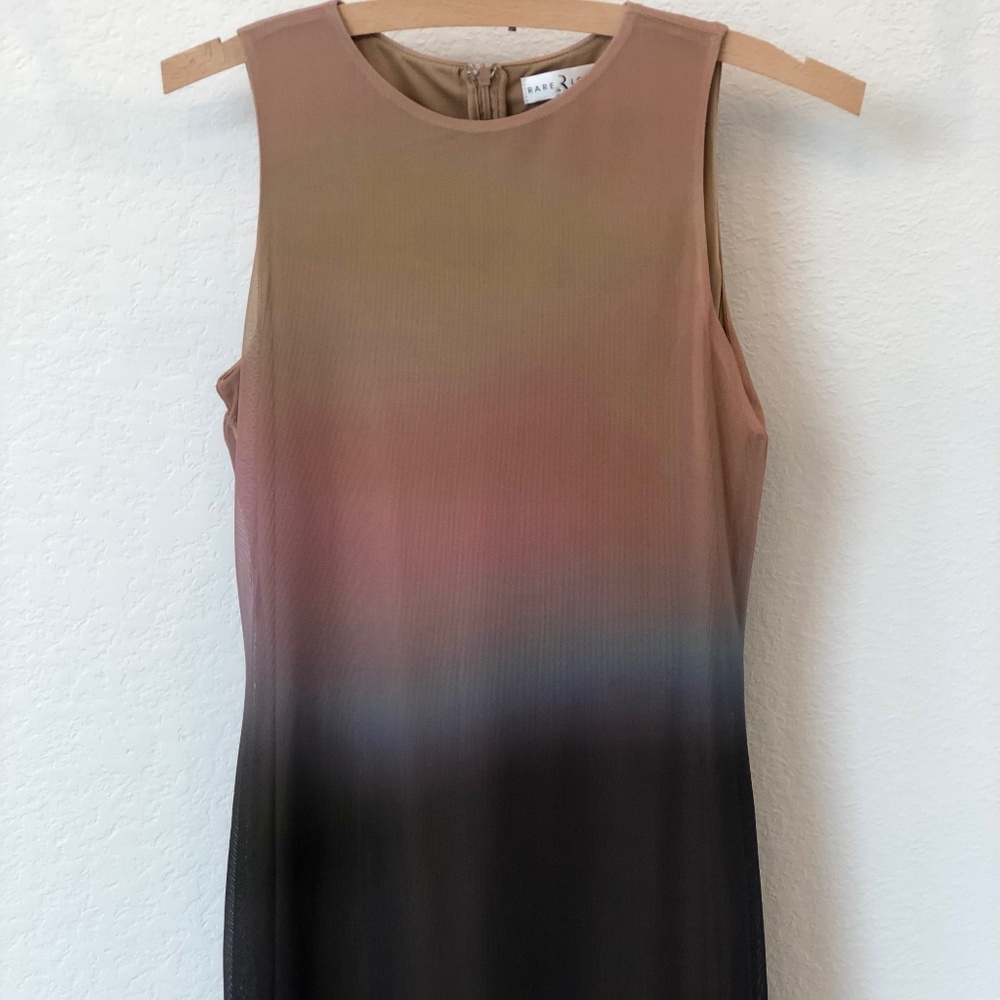 Rare London Ombre Mesh Maxi Dress
